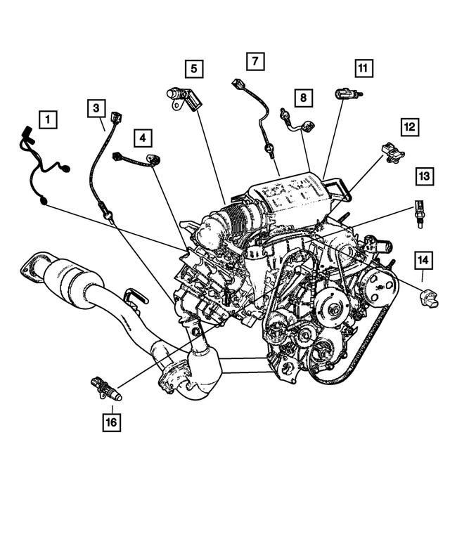 68002763AA - Electrical: Map Sensor for Mopar Image