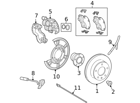 Rear Brakes for 2009 Dodge Sprinter 2500 #1