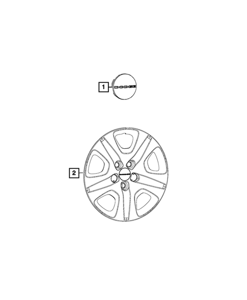 Wheel Covers and Center Caps for 2016 Dodge Dart #0