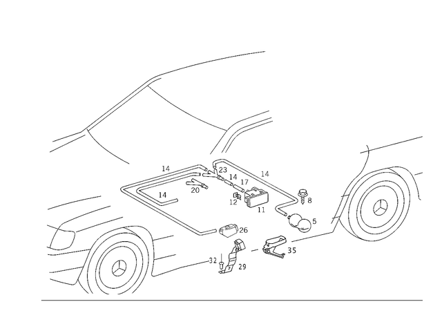 1248680414 - : Bracket for Mercedes-Benz Image