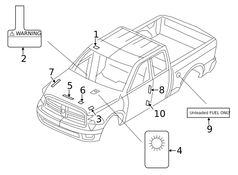 Labels for 2013 Ram 1500 #0