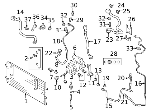 Condenser, Compressor & Lines for 2013 Audi RS5 #0