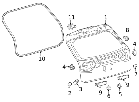 Gate & Hardware for 2019 Lexus RX350 #0