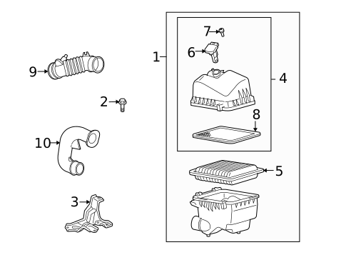 Air Intake for 2009 Scion xD #0