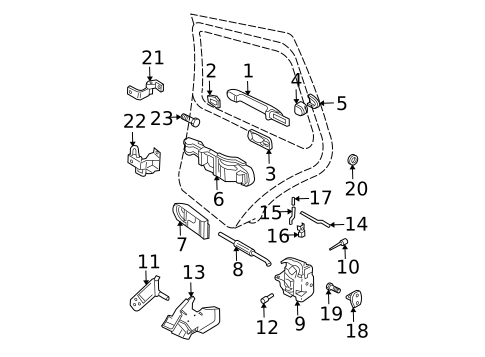 Rear Door for 2003 Volkswagen Jetta #2