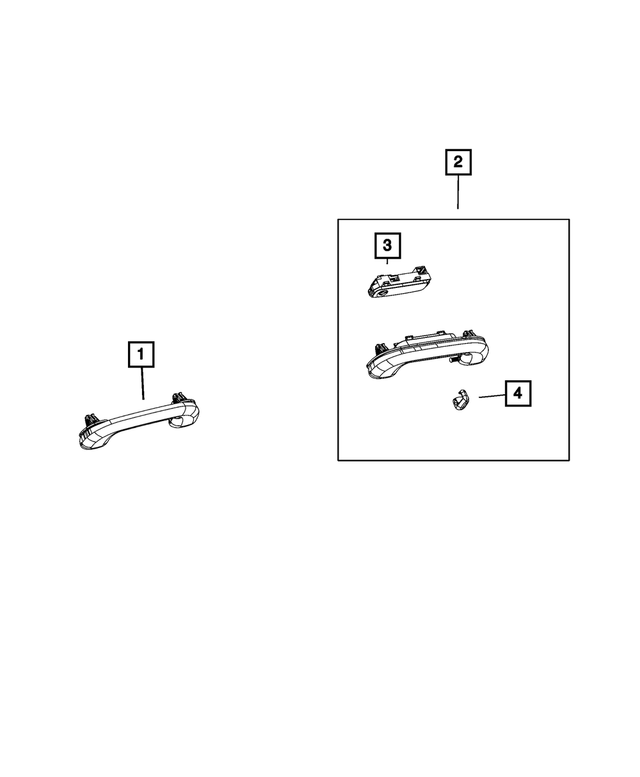 6LL27LXHAB - Interior Trim: Grab Handle, Left for Mopar Image