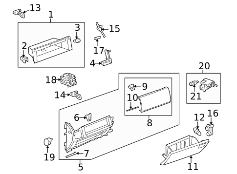 Glove Box for 2011 Land Rover LR4 #0