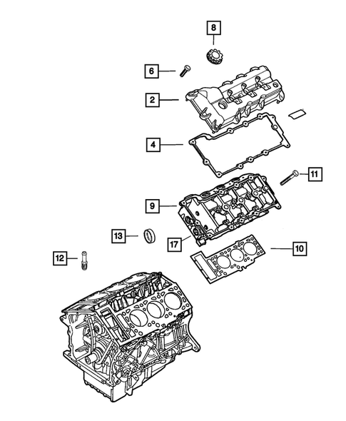 Cylinder Head for 2005 Chrysler Sebring #0