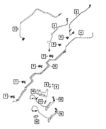 68265864AB - Fuel: Fuel Return Tube for Ram: 1500, 1500 Classic Image