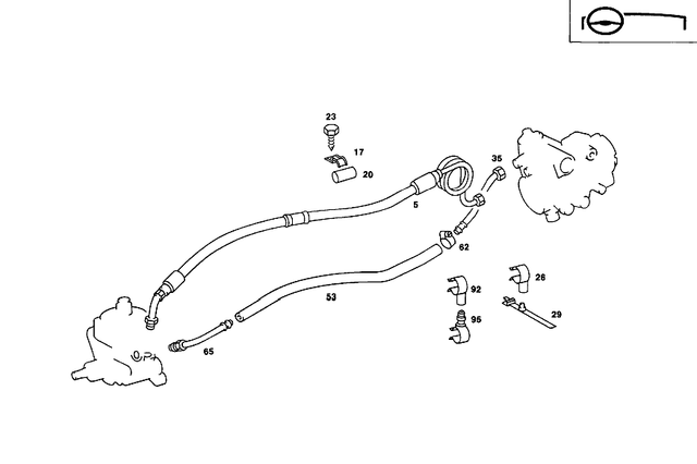 1239974682 - : Hose for Mercedes-Benz Image