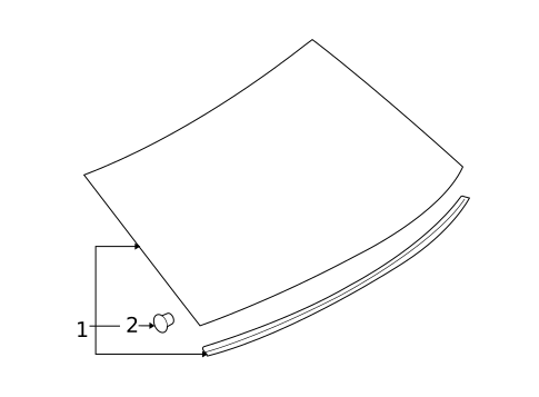 Glass & Hardware - Back for 2008 Mercury Milan #0