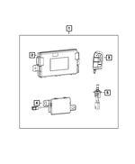 68602872AA - Mopar Accessories - Component Parts: Remote Start And Keyless Entry Antenna for Mopar Image