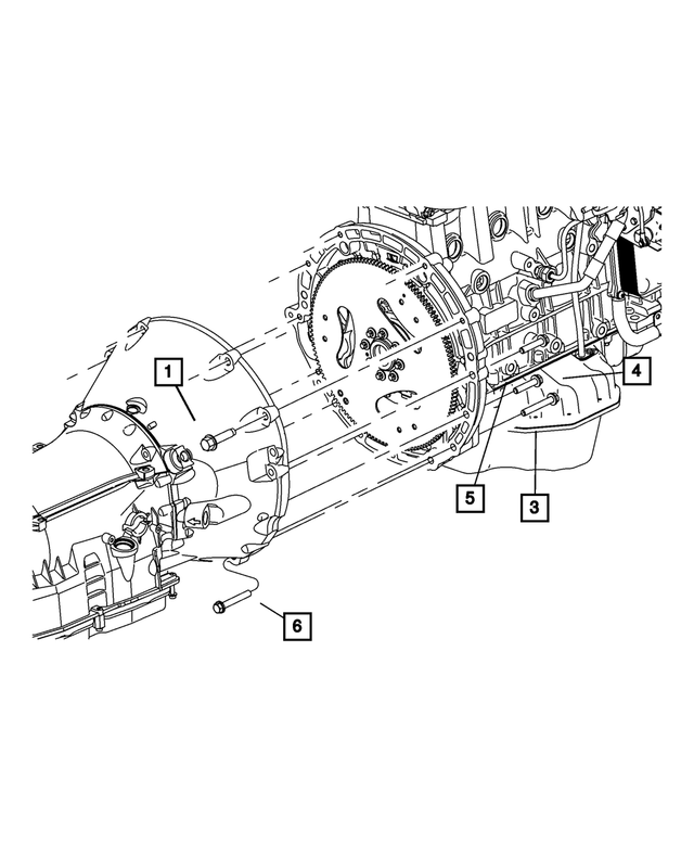 6506860AA - Automatic Transmission 5 Speed [DGJ]: Hex Head Lock Bolt And Washer for Mopar Image
