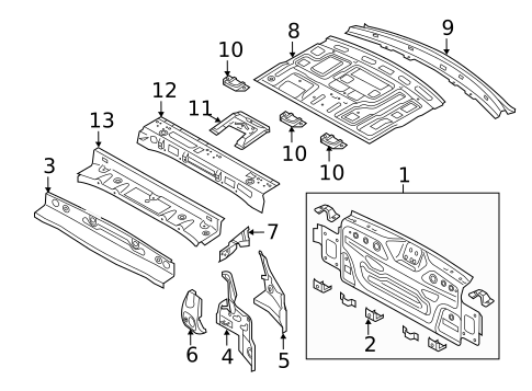Rear Body for 2015 Volkswagen Passat #0