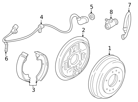 Rear Brakes for 2002 Mitsubishi Montero Sport #1