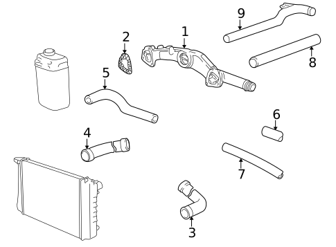 Hoses & Pipes for 1998 BMW 750iL #0