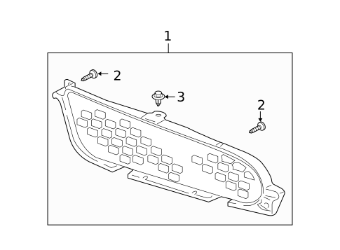 Grille & Components for 2006 Mitsubishi Eclipse #0