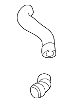 1J0122101D - Cooling System: Upper Hose for Volkswagen Image