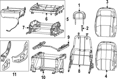 Driver Seat Components for 2024 Ram ProMaster EV #0