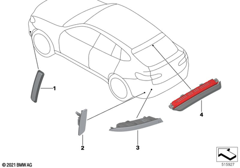 Third Stoplamp for 2023 BMW X4 30iX #0