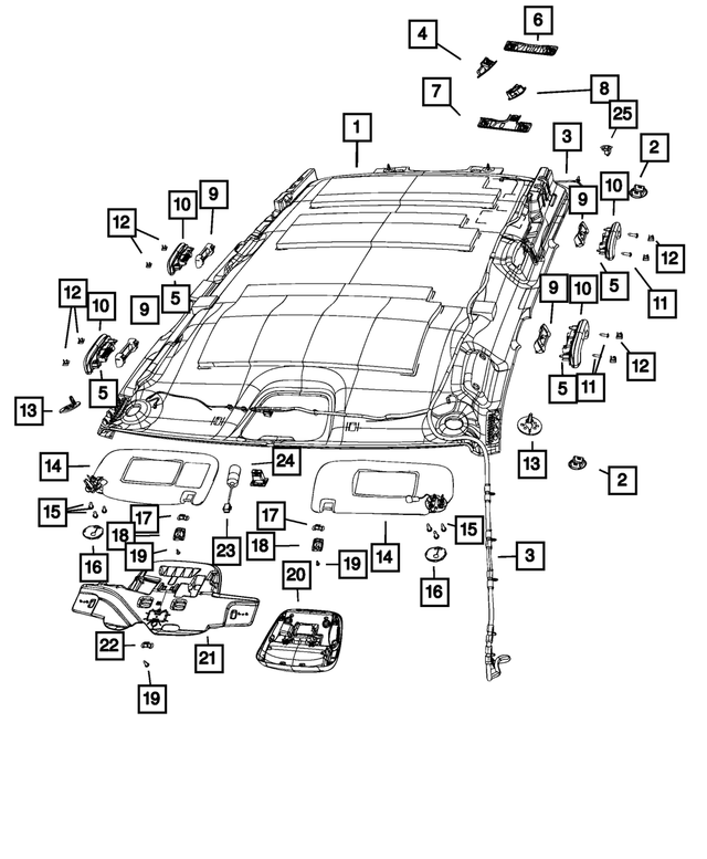 5SE23LU5AA - : Grille for Mopar Image