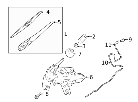 Wipers for 2020 INFINITI QX50 #1