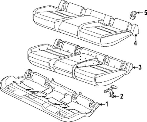 Rear Seat Components for 2025 Porsche Macan #4