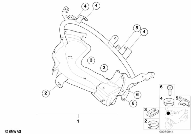 46631453144 - Frame and Mounting Parts: Rubber Grommet -  for BMW-Motorrad Image