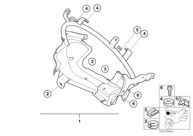 46631453144 - Frame and Mounting Parts: Rubber Grommet -  for BMW-Motorrad Image