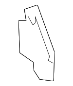 5315406010 - Body: Fender Seal for Lexus: ES250, ES300h, ES350 Image