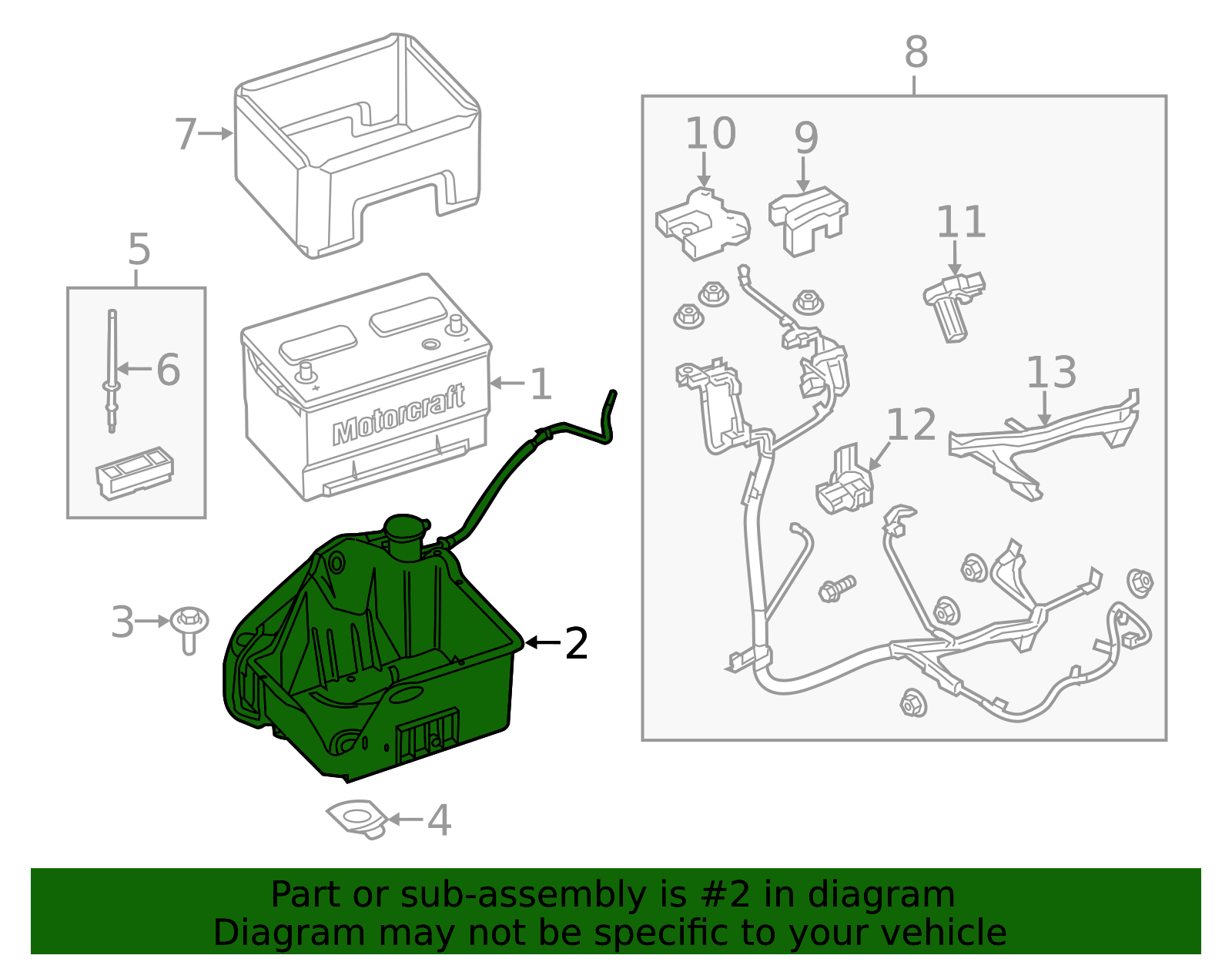 cl3z10732b - Ford Battery Tray | Levittown Ford Parts