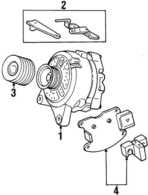 Alternator for 1995 Ford Crown Victoria #1