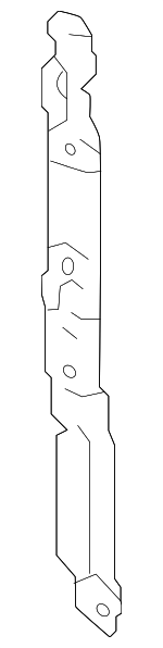 71165TYAA00 - Body: Bumper Cover Support Rail Bracket for Acura Image