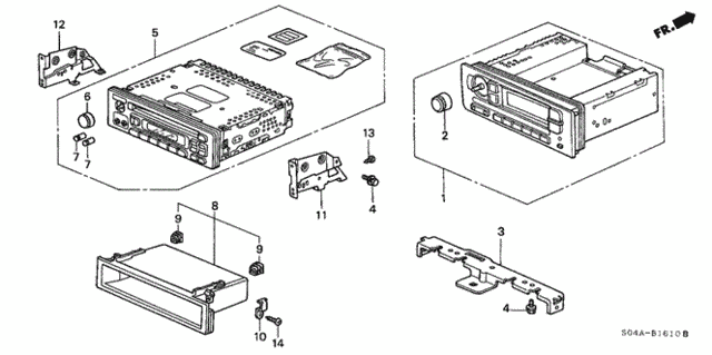 Auto Radio for 1999 Honda Civic #0