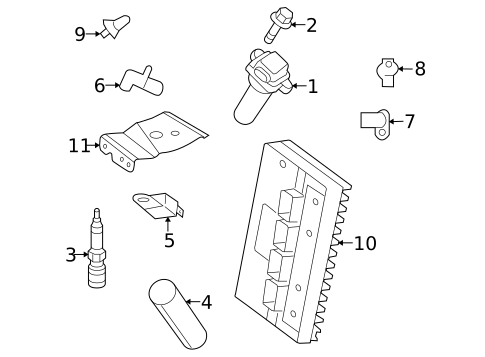Ignition System for 2014 Dodge Challenger #0