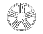 5N0601025G8Z8 - : Wheel, Alloy for Volkswagen: Tiguan Image