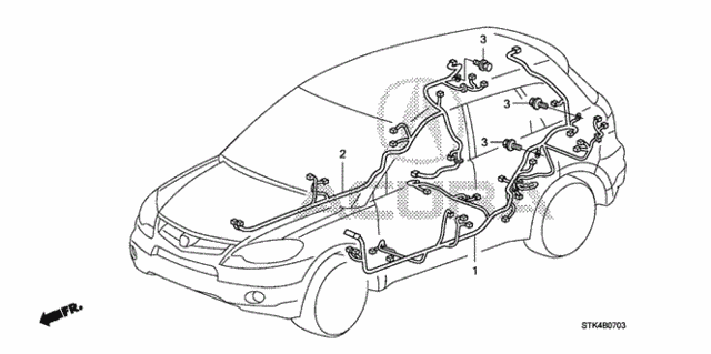Wire Harness (4) for 2007 Acura RDX #0