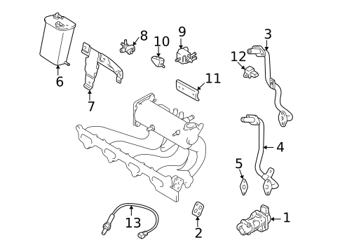 Emission Components for 1999 Suzuki Vitara #0