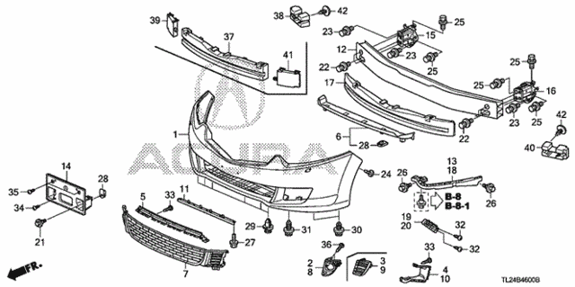 Front Bumper (1) for 2010 Acura TSX #0