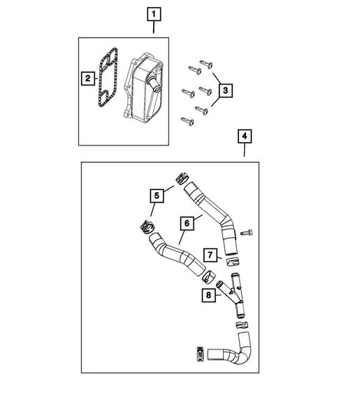 Engine Oil Cooler for 2022 Jeep Grand Cherokee #0