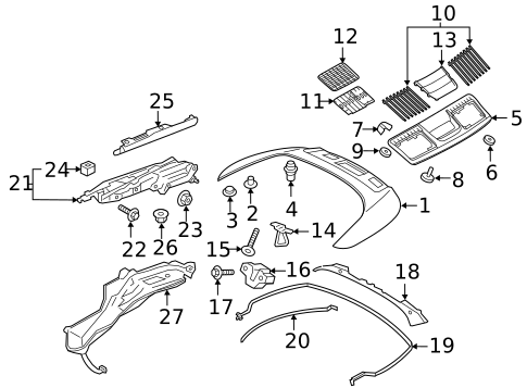 Exterior Trim - Roof for 2018 Porsche 911 #1