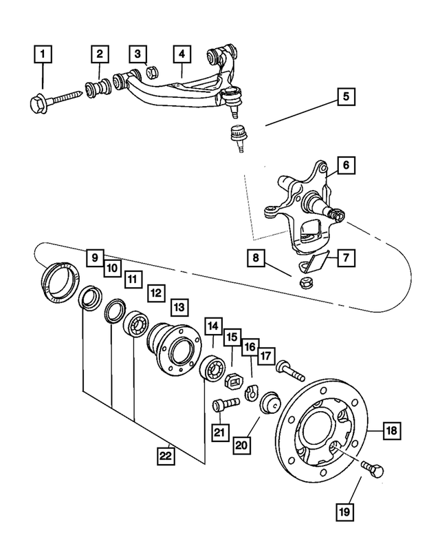 5137552AA - : Lower Control Arm, Right for Mopar Image