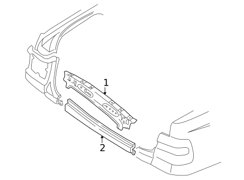 Rear Body for 2000 Volvo S70 #0