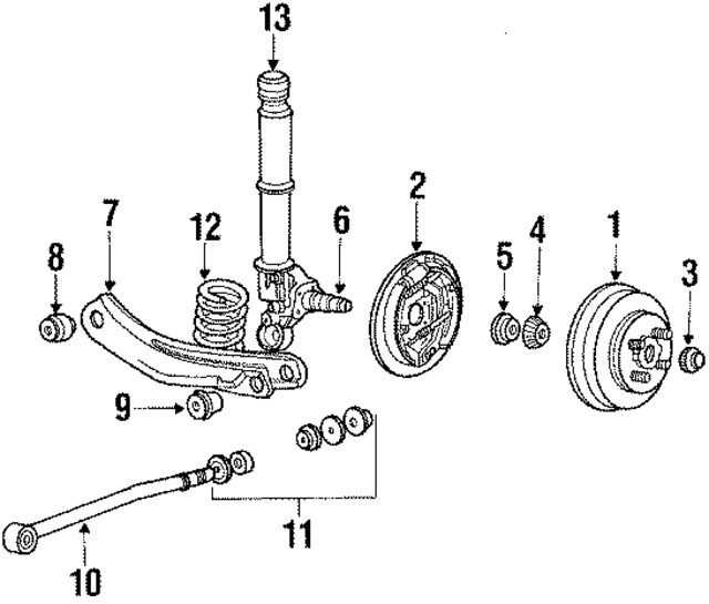 E4FZ1113B - Brakes: Hub &amp; Drum for Ford: Escort, EXP | Mercury: Lynx Image