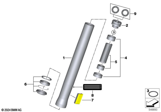 31429898398 - Front Axle, Front Suspension: Cover -  for BMW-Motorrad Image image