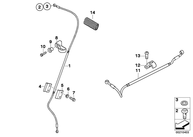 34327711347 - : Brake Hose Rear           for BMW-Motorrad Image