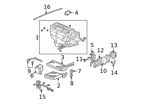 HVAC Case for 2006 Honda CR-V #0