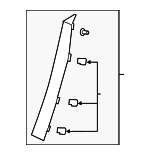 39835260 - Body: Lock Pillar Trim for Volvo Image
