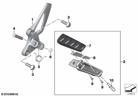 Footrests for 2018 BMW-Motorrad R nineT #2