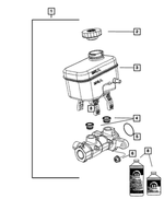 68004467AD - Brakes: Brake Master Cylinder for Mopar Image